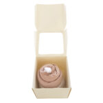 Cupcake Mini Ecru: 1x romper pinkstone en 1 paar witte sokken