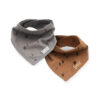 Slab Bandana Spot Caramel en Storm Grey