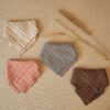Slabbetje Bandana Wrinkled | Chestnut - Afbeelding 5
