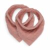 Slabbetje Bandana Wrinkled | Rosewood