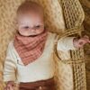 Slabbetje Bandana Wrinkled | Rosewood - Afbeelding 5
